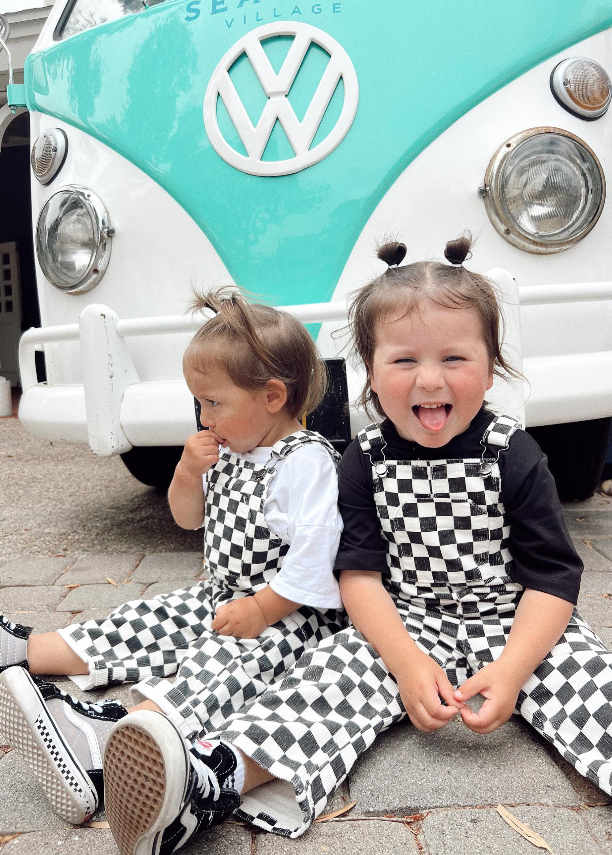 Checkered Overalls