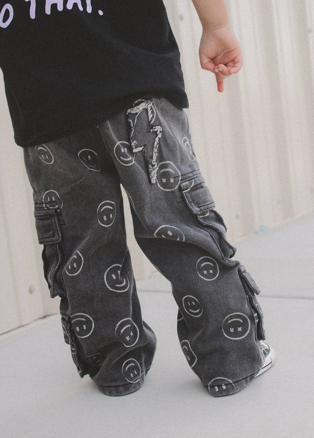 Smiley Face Baggy Jeans
