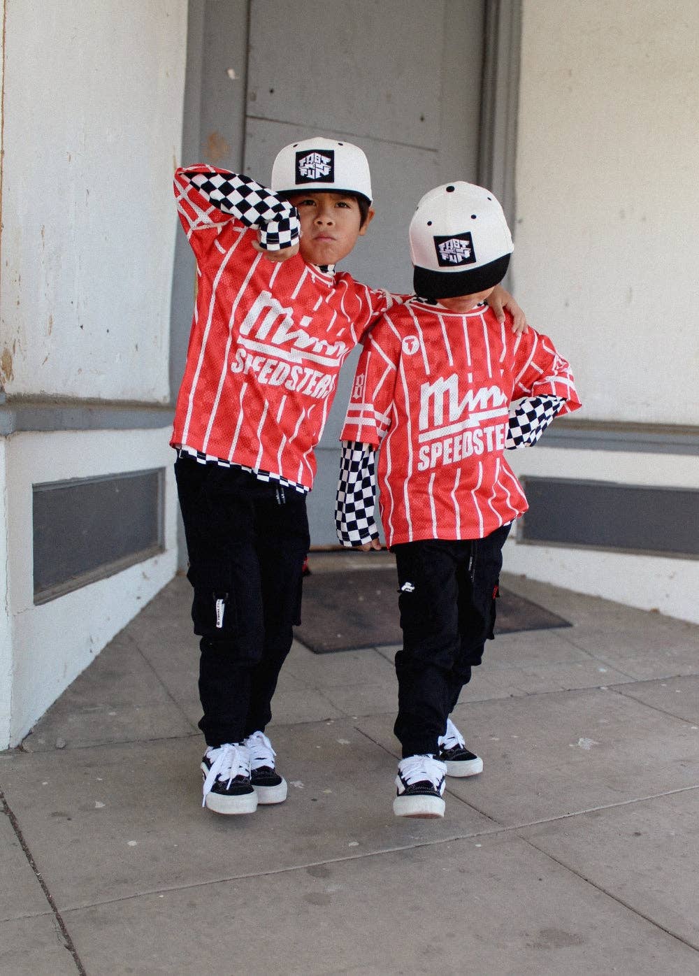 Checkered Long Sleeve Hoodie