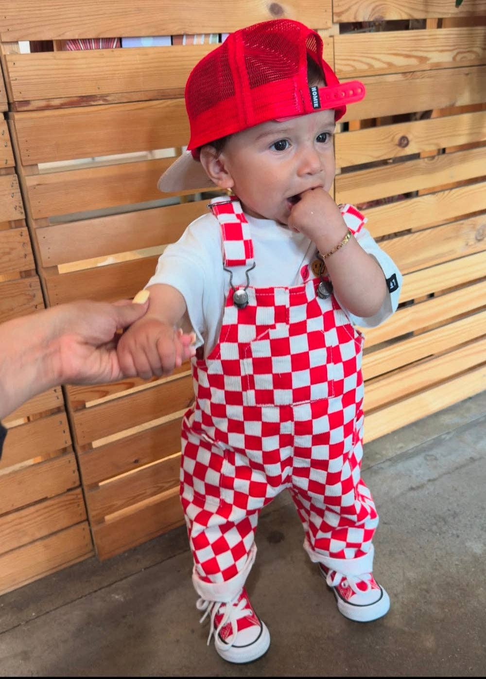 Checkered Overalls