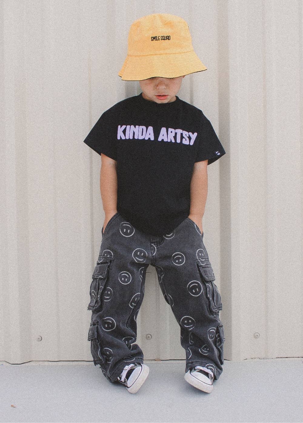 Smiley Face Baggy Jeans