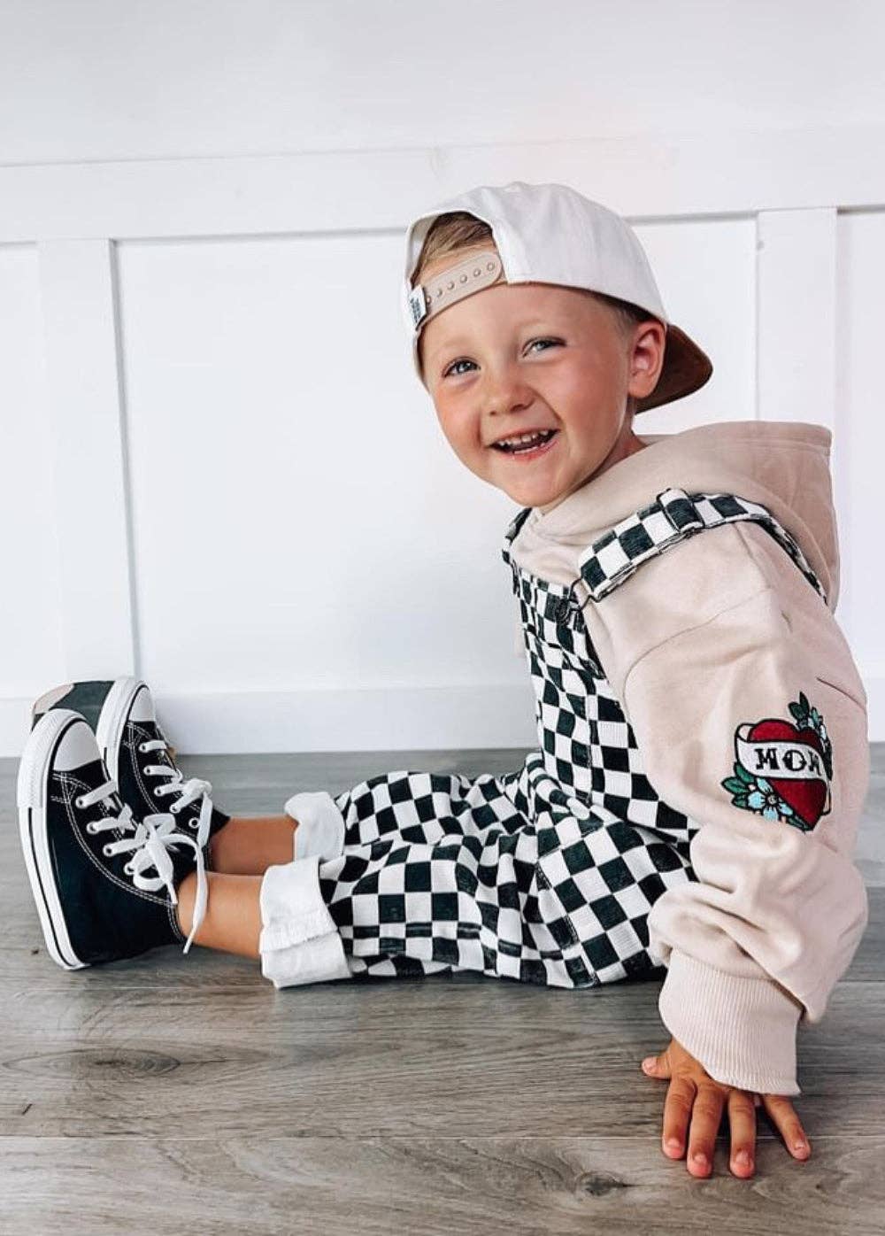 Checkered Overalls